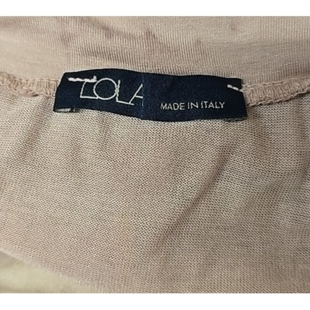 LOLA Made In Italy Silky Maxi Tiered Skirt L‎ Cottagecore Romantic - Picture 6 of 8